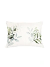 Anaya Eucalyptus Linen Pillow With Down Alternative Insert In Green