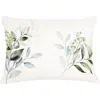 Anaya Eucalyptus Linen Pillow With Down Insert In Green
