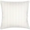 Anaya French Stripe Linen Euro Pillow Down Insert In Beige