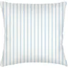 Anaya French Stripe Linen Euro Pillow With Down Insert In Blue