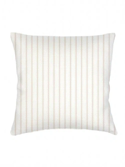 Anaya French Stripe Linen Pillow Down Alternative Insert In Beige