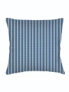 Anaya French Stripe Linen Euro Pillow With Down Alternative Insert In Navy Blue