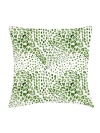 Anaya Green Cheetah Velvet Pillow With Down Alternative Insert In Green