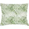 Anaya Green Cheetah Velvet Pillow With Down Insert In Green