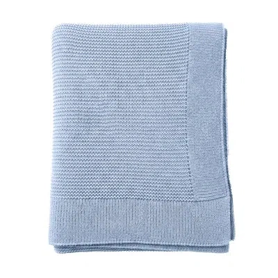Anaya Harbor Knit Throw In Blue