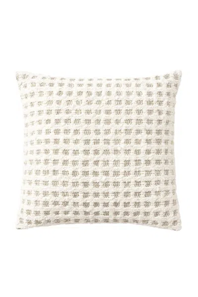 Anaya Harbor Tweed Pillow In Natural Beige