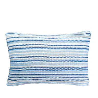 Anaya Home Blue Yacht Stripe 14x20 Indoor Outdoor Pillow
