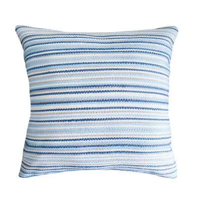 Anaya Home Blue Yacht Stripe 20x20 Indoor Outdoor Pillow