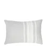 Anaya Home Light Grey Bold Stripes So Soft Linen Pillow In Gray