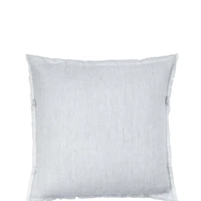 Anaya Home Light Grey So Soft Linen Pillow In Gray