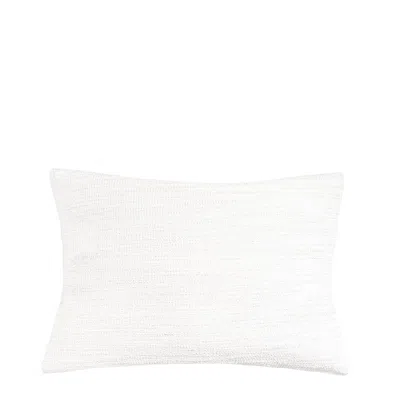 Anaya Home Seaside Smooth White Indoor Outdoor Pillow 14x20