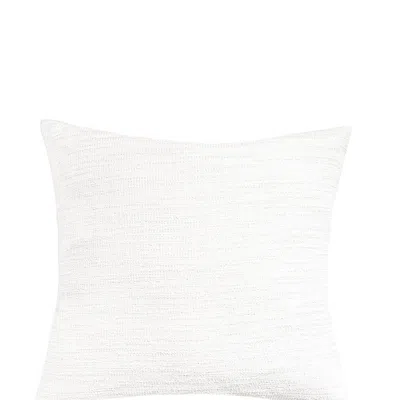 Anaya Home Seaside Smooth White Indoor Outdoor Pillow 24x24
