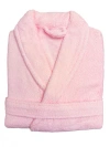 Anaya Home Spa Cotton Terry Robe In Pastel Pink