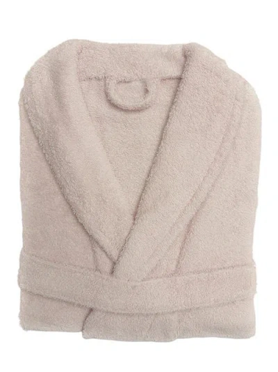 Anaya Home Spa Cotton Terry Robe In Stone Beige