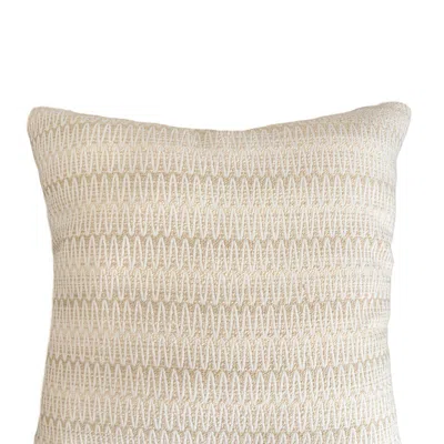 Anaya Home Summer Twist Beige 20 X 20 Indoor Outdoor Pillow In Neutral