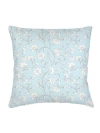 Anaya Jaipur Floral Linen Pillow With Down Insert In Blue