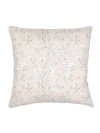 Anaya Jaipur Floral Linen Pillow With Down Insert In Pink