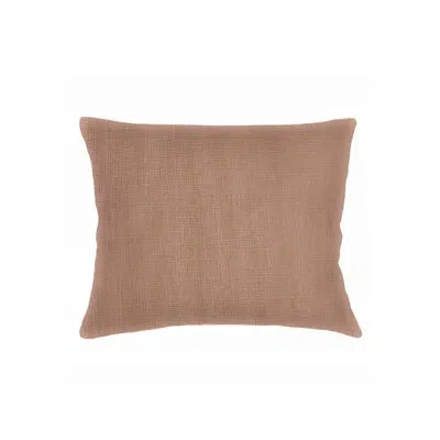 Anaya Latte So Soft Linen Dutch Euro Pillow 28x36 With Down Alternative Insert In Brown