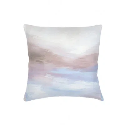 Anaya Lavender Horizon Linen Pillow 20x20 With Down Alternative Insert In Down Alternative,lavender