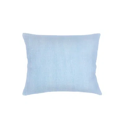 Anaya Light Blue So Soft Linen Dutch Euro Pillow 28x36 With Down Alternative Insert