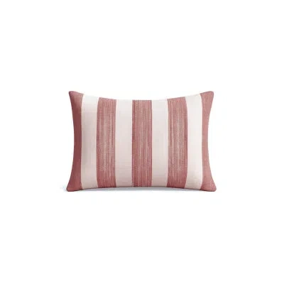 Anaya Light Copper Sardinia Stripe Indoor Outdoor Pillow Cover 14x20 In Orange