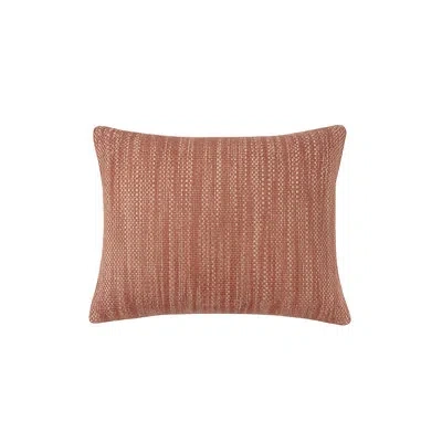 Anaya Light Copper Seagrass Stripe Indoor Outdoor Pillow Cover 14x20 In Orange