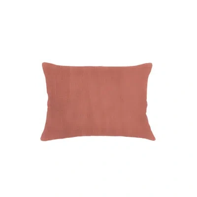 Anaya Light Copper So Soft Linen Pillow 14x20 With Down Alternative Insert In Brown