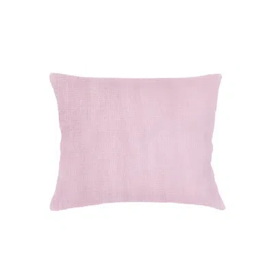 Anaya Light Lilac So Soft Linen Dutch Euro Pillow 28x36 With Down Insert In Pink