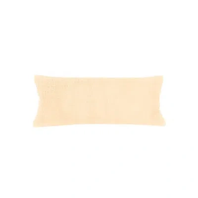 Anaya Light Yellow So Soft Linen Body Pillow 20x54 Cover Only In Brown
