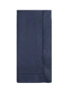 Anaya Linen Hemstitch Napkin Set In Blue