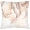 Anaya Linen Pillow With Down Alternative Insert In Saltwater Coral