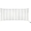 Anaya Linen Pillow With Down Alternative Insert In White With Grey Stripes