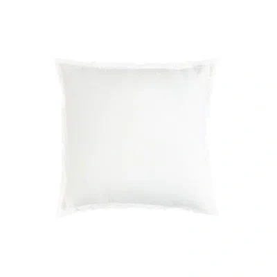 Anaya Luxe Down Alternative So Soft Linen Pillow In Bright White