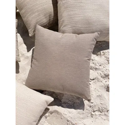 Anaya Luxe Essential Outdoor Pillow Cover & Insert In Mocha