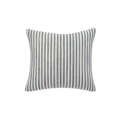 Anaya Marine Blue Sandbar Stripe Indoor Outdoor Pillow Cover 24x24