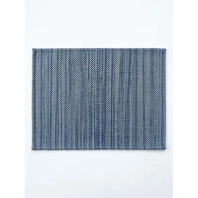 Anaya Marine Blue Seagrass Stripe Indoor Outdoor Placemat