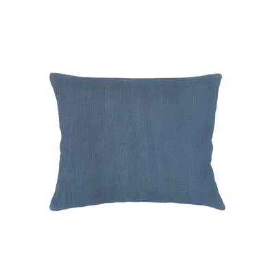 Anaya Marine Blue So Soft Linen Dutch Euro Pillow 28x36 With Down Alternative Insert