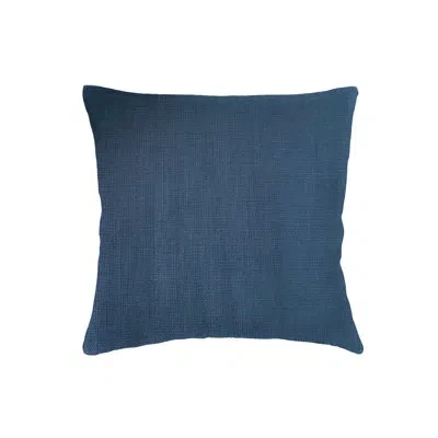 Anaya Marine Blue So Soft Linen Pillow 22x22 With Down Insert
