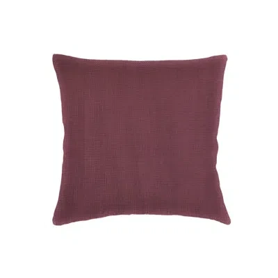 Anaya Maroon So Soft Linen Pillow 18x18 With Down Alternative Insert In Purple
