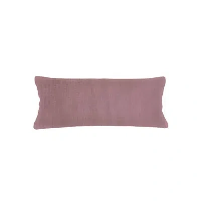 Anaya Mauve So Soft Linen Body Pillow 20x54 With Down Alternative Insert In Pink