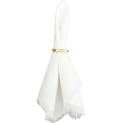 Anaya Metal Napkin Rings- Set Of 4 In Gold