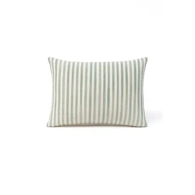 Anaya Mint Green Sandbar Stripe Indoor Outdoor Pillow 14x20