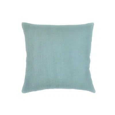 Anaya Mist Blue So Soft Linen Pillow 18x18 With Down Alternative Insert