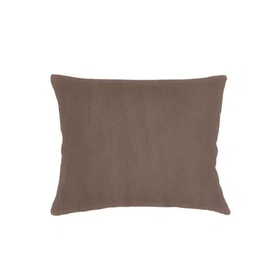 Anaya Mocha Brown So Soft Linen Dutch Euro Pillow 28x36 With Down Insert