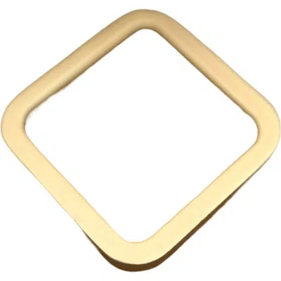 Anaya Modern Curves Metal Napkin Rings- Set Of 4 In Gold