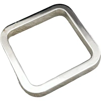 Anaya Modern Curves Metal Napkin Rings- Set Of 4 In Silver