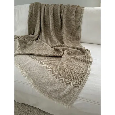 Anaya Mountain Peak Throw In Brown