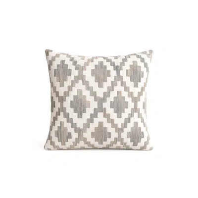 Anaya Natural Beige Terra Diamond Indoor Outdoor Pillow Cover 14x20 In Pillow Cover Only - No Insert