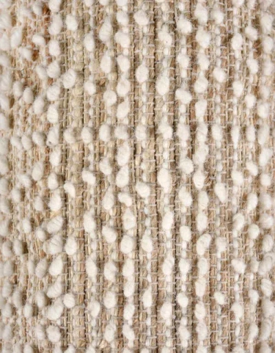 Anaya Natural Boucle Handwoven Pillow 14x40 With Down Insert In Beige