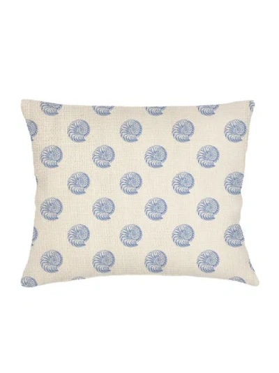 ANAYA ANAYA NAUTILUS SHELL LINEN DUTCH EURO PILLOW 28X36 WITH DOWN INSERT